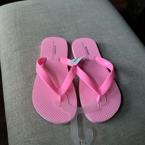 Pink flip flops